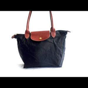 Longchamp black small shoulder bag